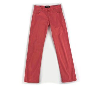 Kiton Slim-Fit 5-Pocket Salmon Pink Lightweight Cotton Pants Jeans Mens